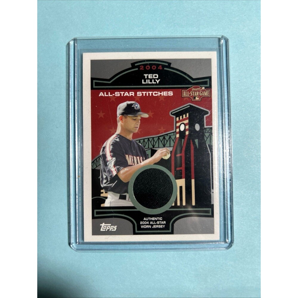2005 Topps seri.1, Jays, Ted Lilly All-Star Stitches AS Worn Jersey Card #ASR-TL